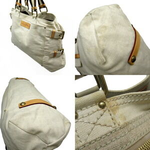Louis Vuitton classic Shopper Canvas Globe Tote Yellow Line Cruise Bag